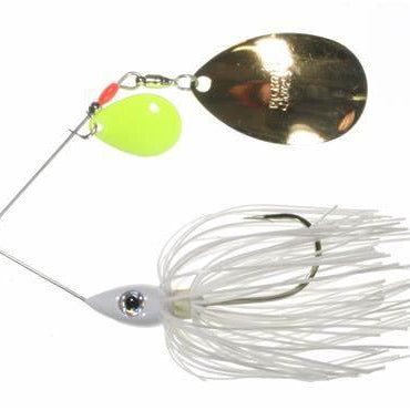Nichols Lures Pulsator Hoosier Series Spinnerbait 3 8oz Snow Indiana Colorado Chrt Gold