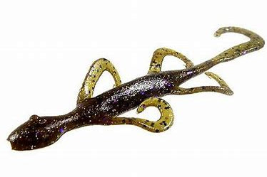 Zoom Lizards 6" Green Pumpkin Purple Gold 249 **