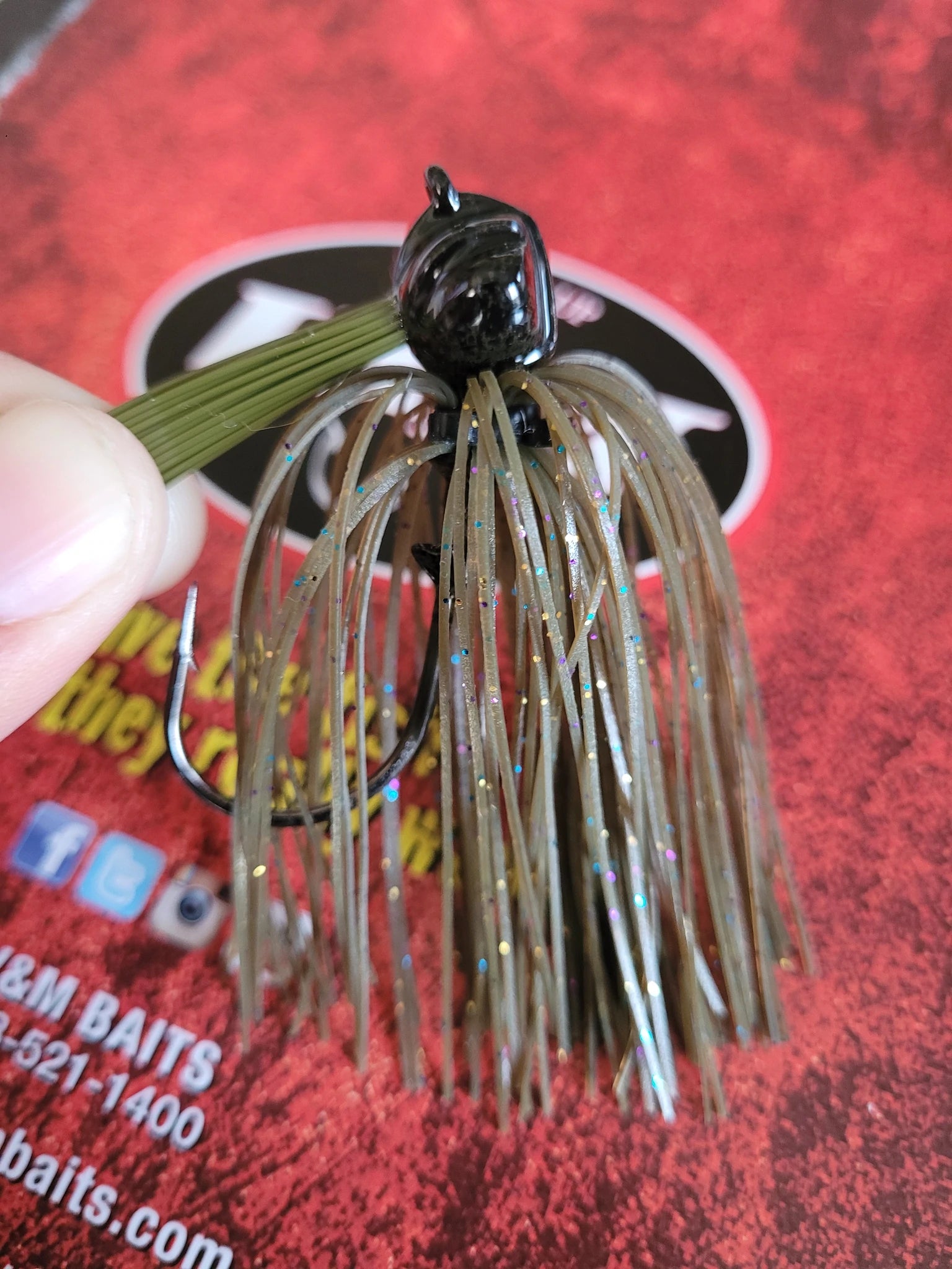 V&M Pacemaker Flatline Football Jig Outlaw Magic 3 4oz