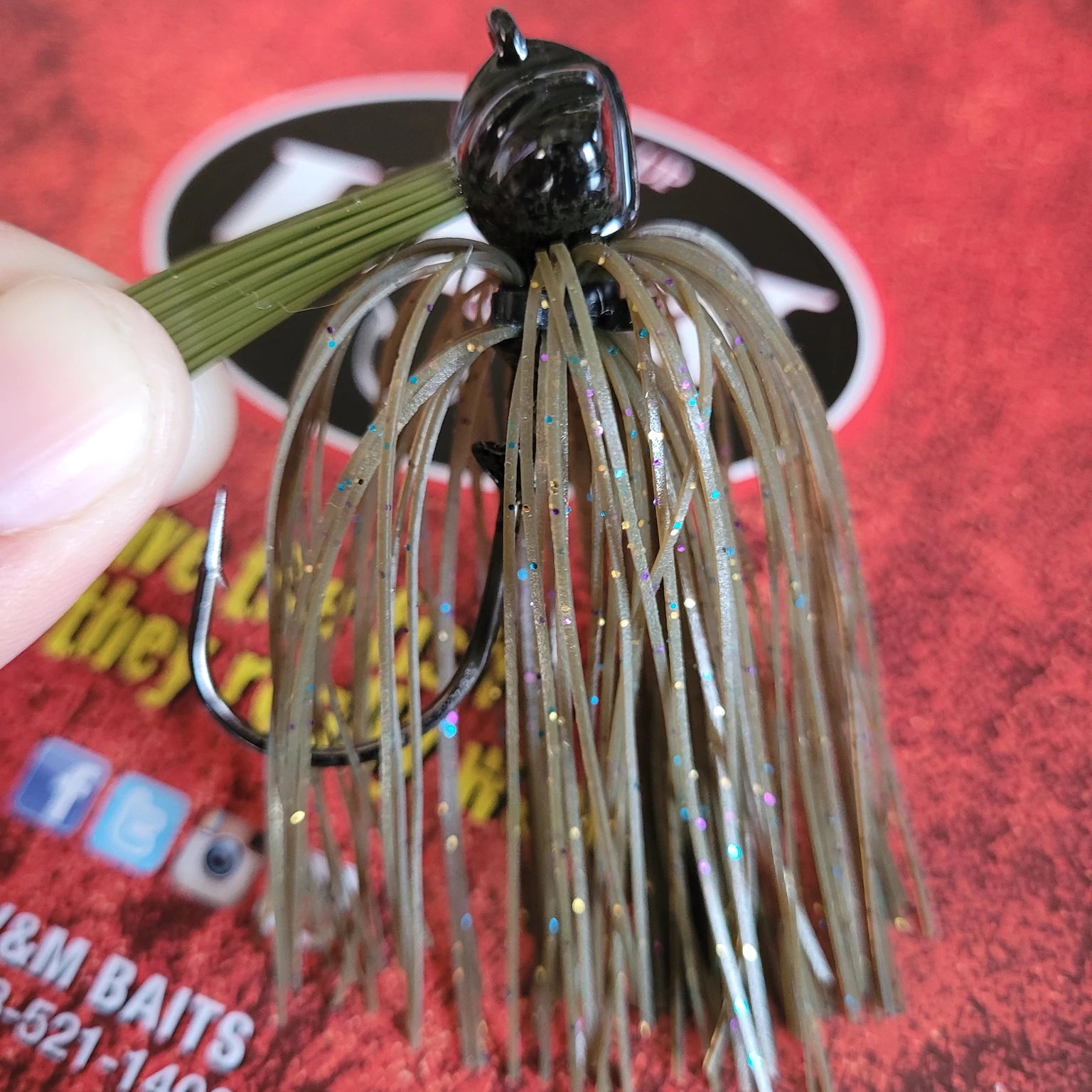 V&M Pacemaker Flatline Football Jig Outlaw Magic 5 8oz