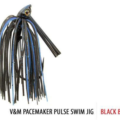 V&M Pacemaker Pulse Swim Jig Black Blue