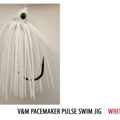 V&M Pacemaker Pulse Swim Jig White
