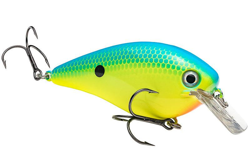 Strike King KVD 4.0 Magnum Squarebill Crankbait Powder Blue Back Chartreuse