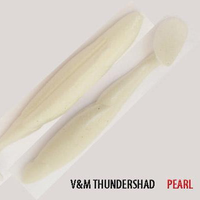 V&M Thunder Shad Pearl**