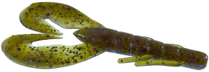 Zoom Super Speed Craw 4" 8pk Green Pumkin Purple Gold