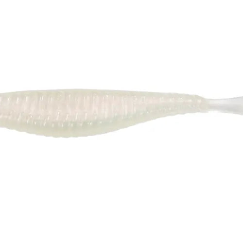 Damiki Armor Shad Paddle Tail Swimbait 4" Pearl White