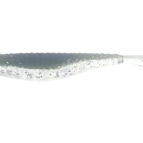 Damiki Armor Shad Paddle Tail Swimbait 4" PB Silver 2