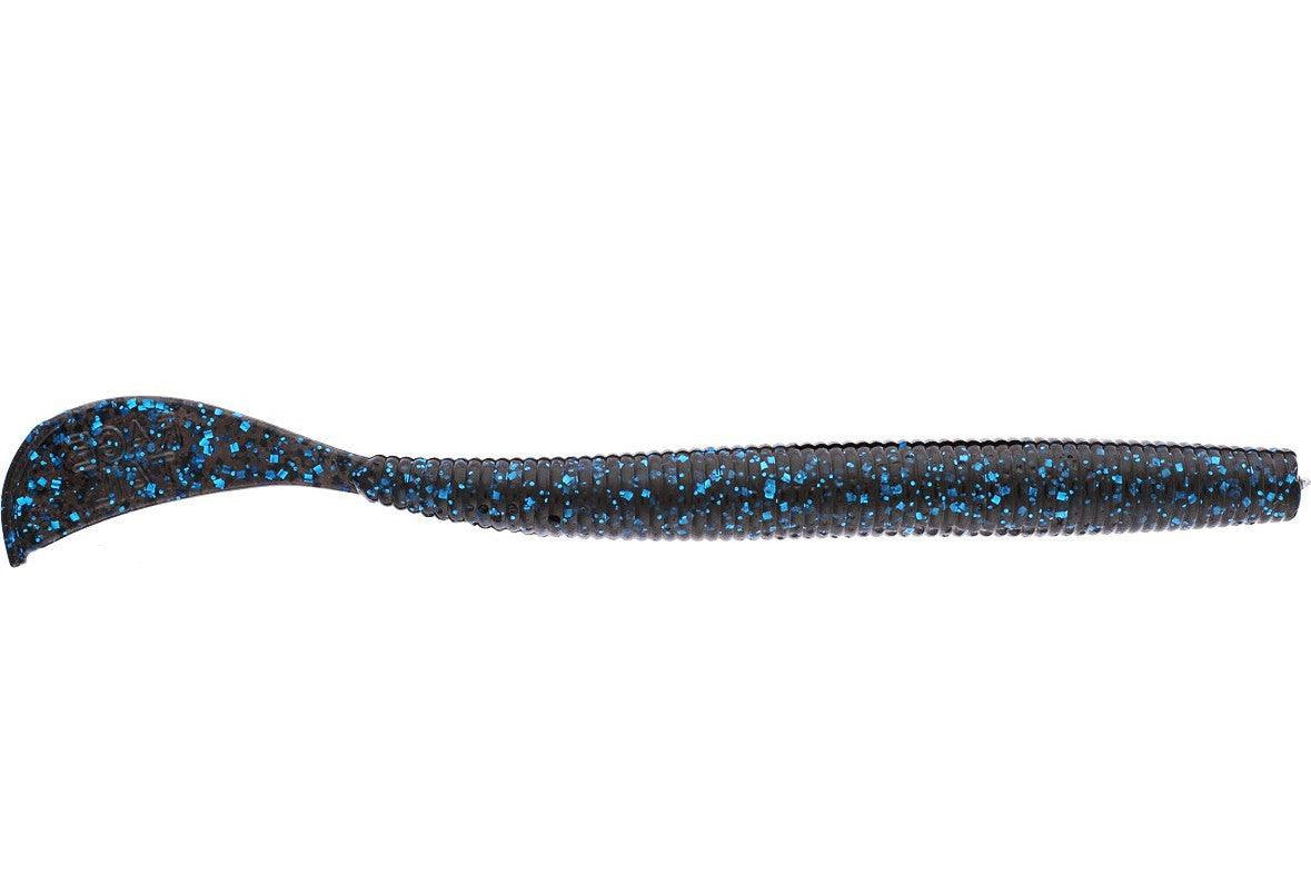 Strike King Rage Cut-R-Worm Black Blue Flake