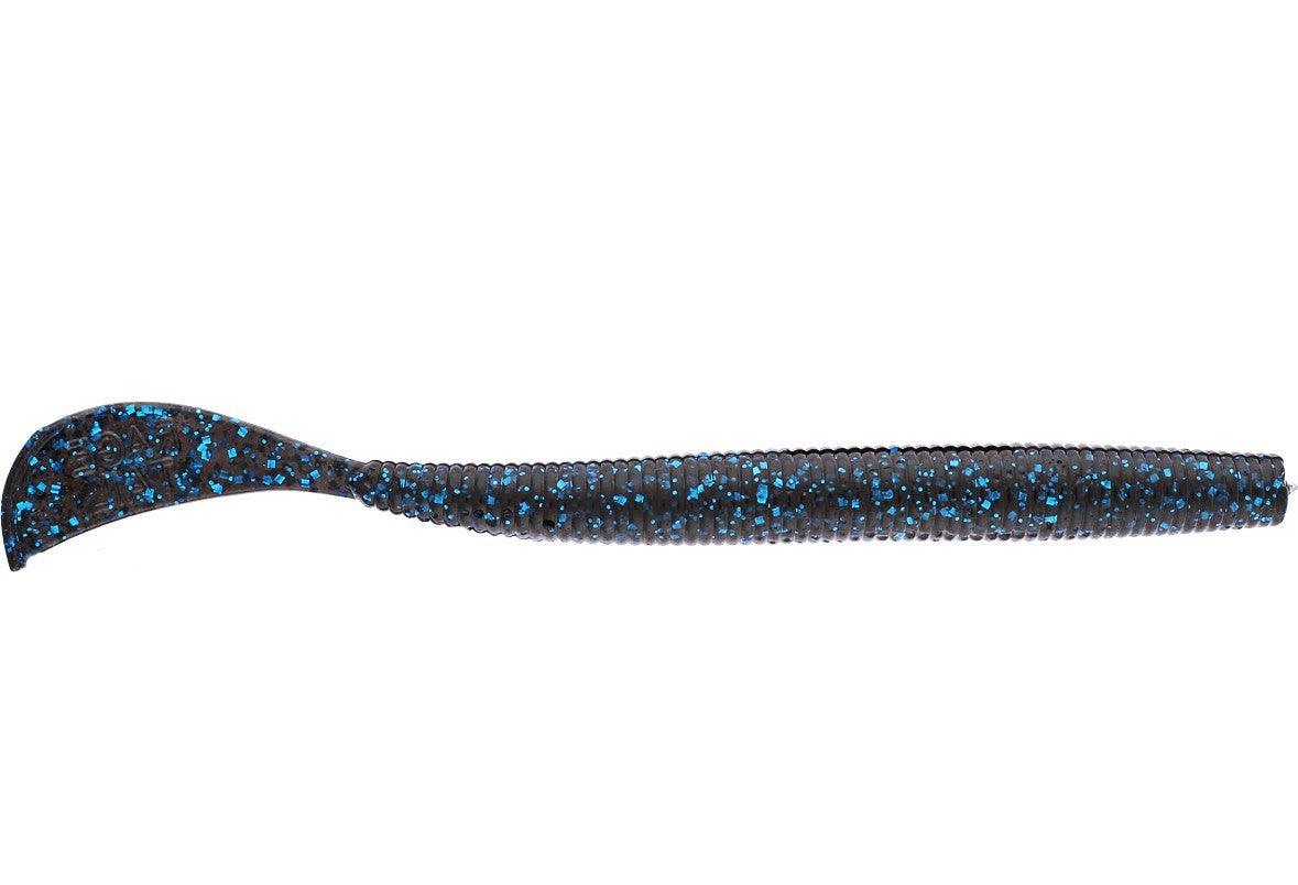 Strike King Rage Cut-R-Worm Black Blue Flake