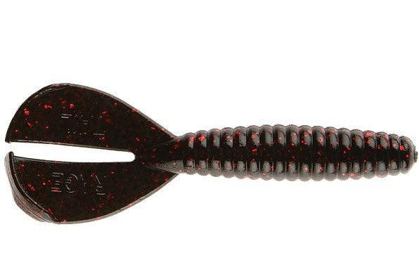 Strike King Rage Twin Tail Menace Grub Black Neon