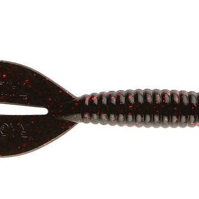 Strike King Rage Twin Tail Menace Grub Black Neon