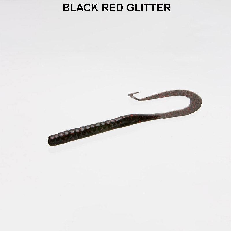 Zoom Mag II Worms 20pk Black Red Glitter