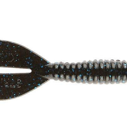 Strike King Rage Twin Tail Menace Grub Black Blue Flake