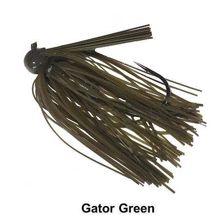 Queen Tackle Tungsten Football Jig Gator Green