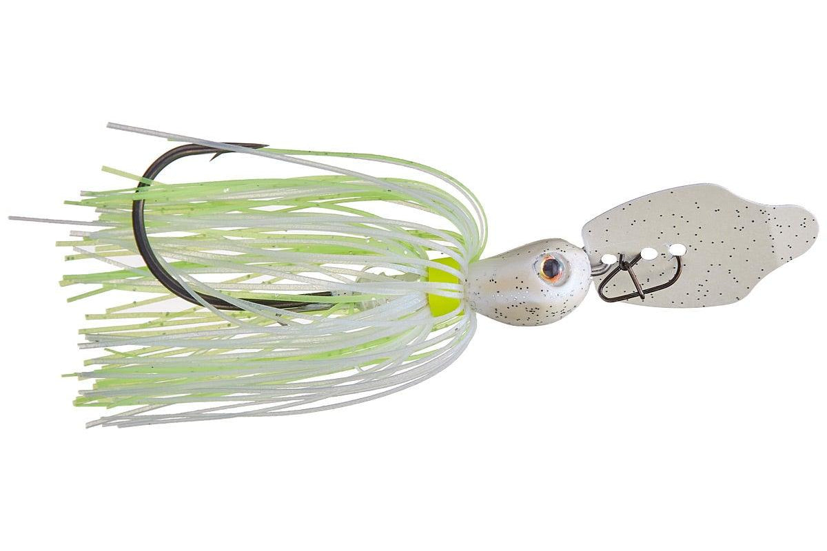 Strike King Thunder Cricket Vibrating Jig Chartreuse Blue Glimmer 1 2oz