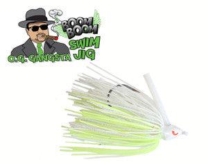 Boom Boom O.G. Gangsta Swim Jig White Chartreuse / 3/8 oz