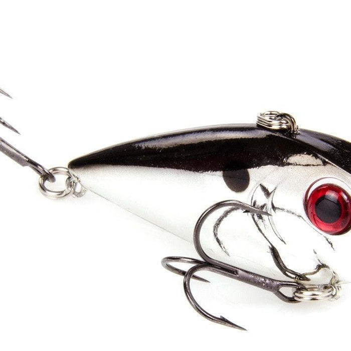 Strike King Red Eye Shad 2-Tap 3/4oz Chrome Black