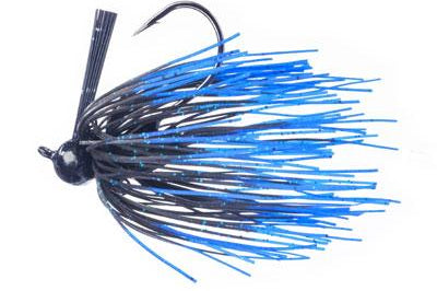 Santone Pro Series Football Jig Black Blue Tip 3 4oz