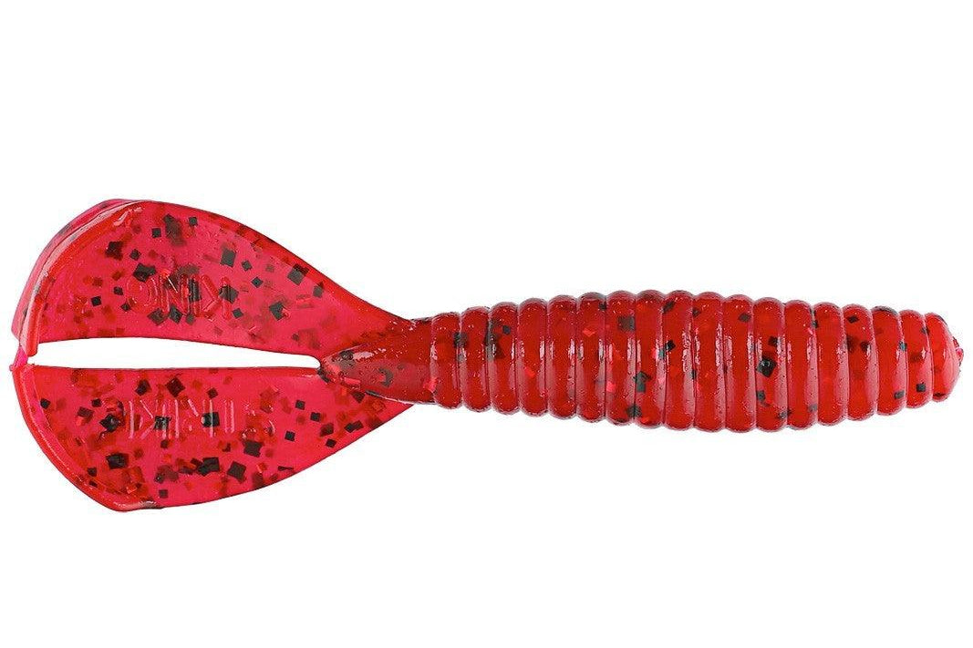 Strike King Rage Twin Tail Menace Grub Delta Red