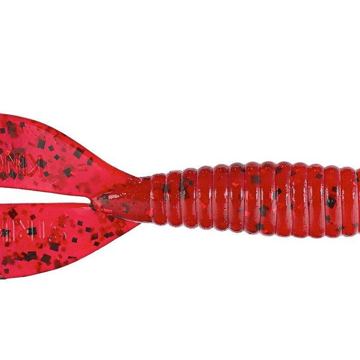 Strike King Rage Twin Tail Menace Grub Delta Red