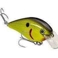 Strike King KVD 1.5 Hard Knock Squarebill Crankbait Black Back Chartreuse