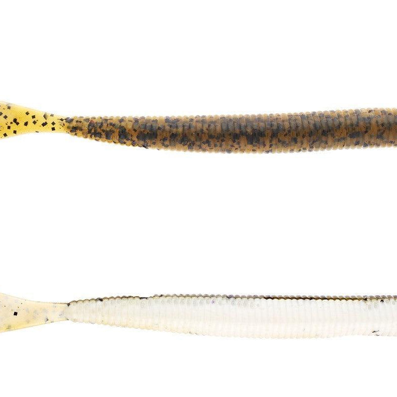 Strike King Rage Cut-R-Worm Green Pumpkin Pearl Belly (d)