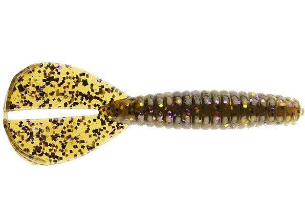 Strike King Rage Twin Tail Menace Grub Green Pumpkin Purple Gold