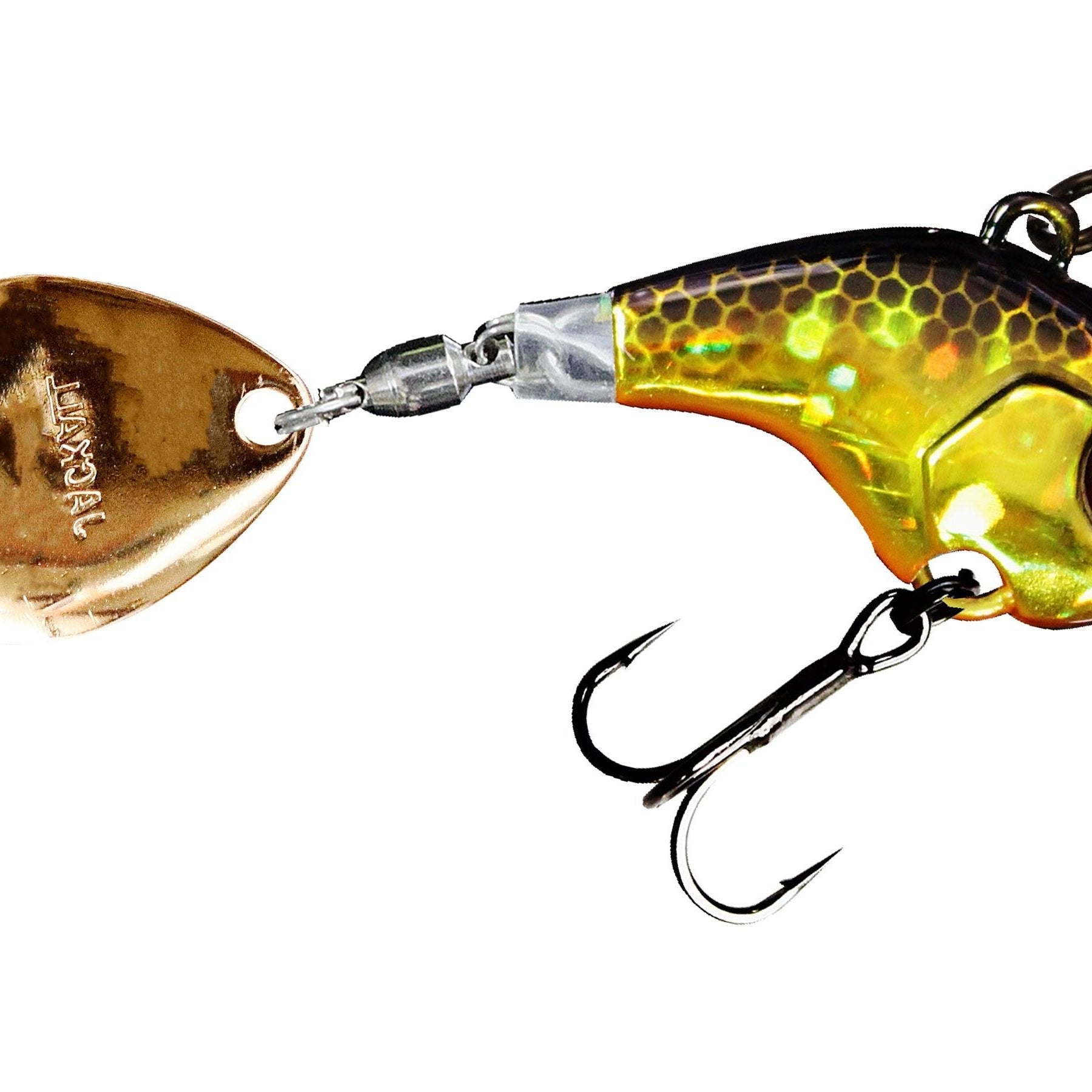 Jackall Deracoup Tail Spinner HL Gold and Black