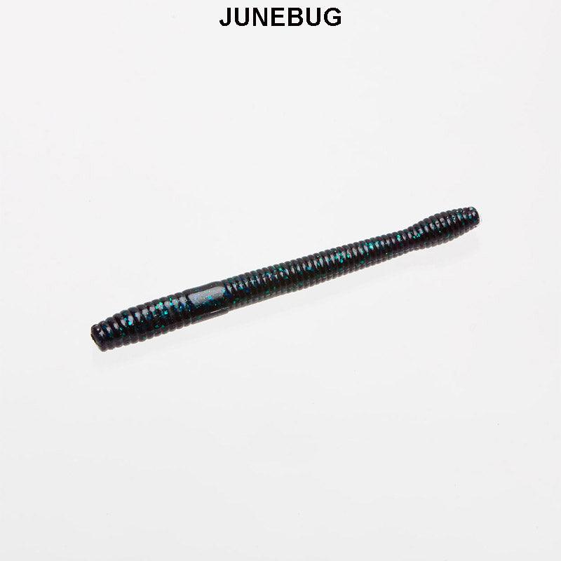 Zoom Mag Finesse Worm 10pk Junebug 005**