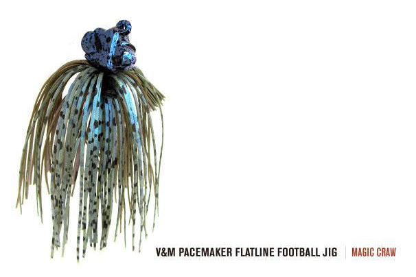 V&M Pacemaker Flatline Football Jig Magic Craw