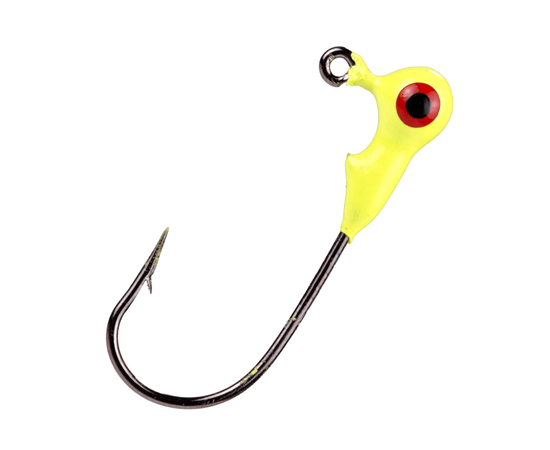 Mr. Crappie Jig Heads Chartreuse 1 32oz