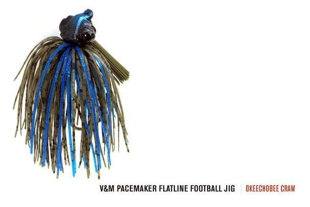 V&M Pacemaker Flatline Football Jig Okeechobee Craw