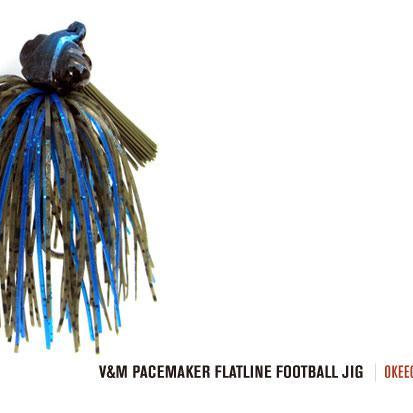V&M Pacemaker Flatline Football Jig Okeechobee Craw