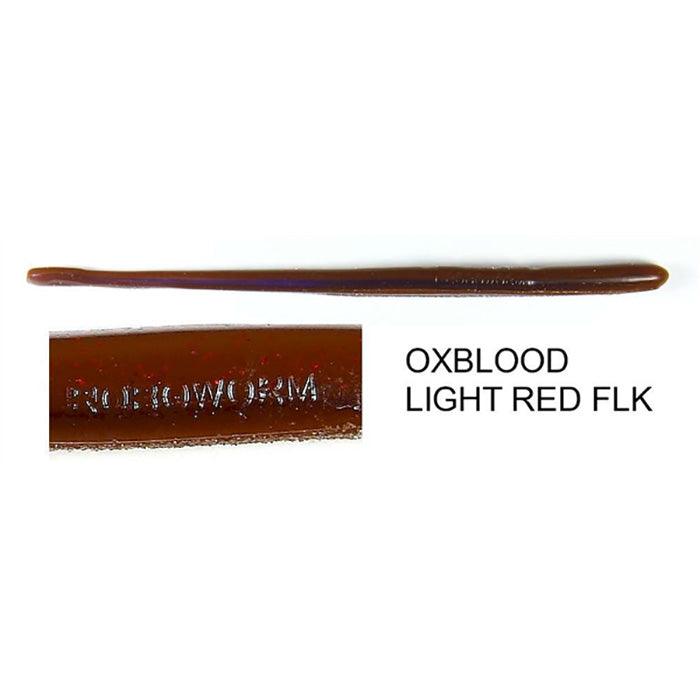 Roboworm Straight Tail 6" OxbloodLt. Red