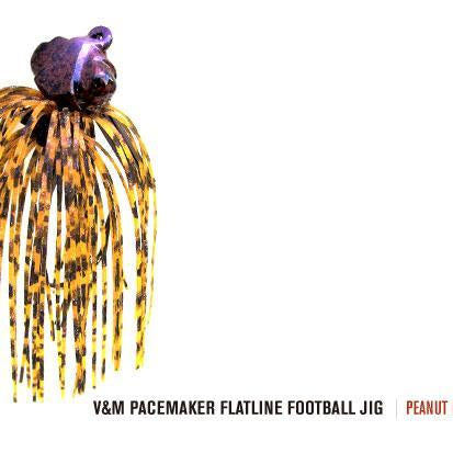 V&M Pacemaker Flatline Football Jig Peanut Butter Jelly