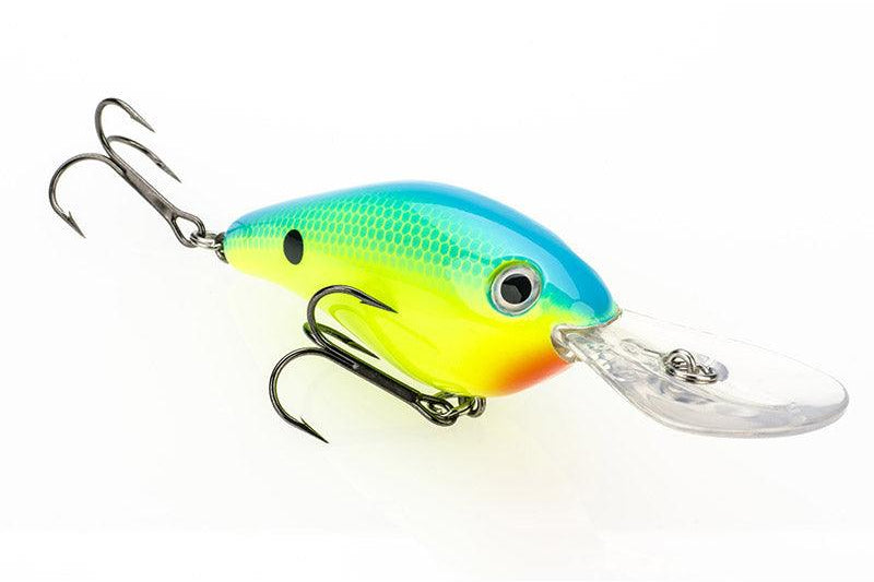 Strike King Pro Model 8XD Powder Blue Back Chartreuse