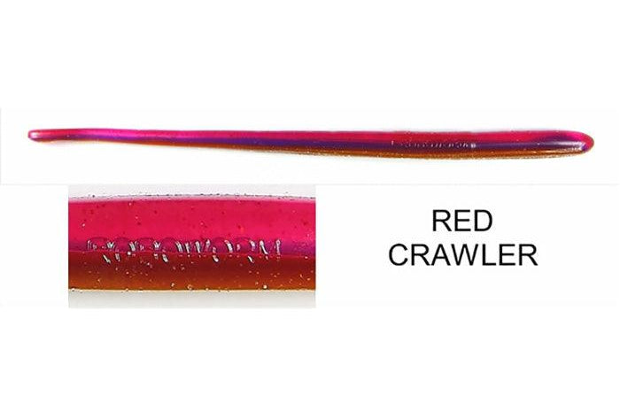 Roboworm Straight Tail 6" Red Crawler