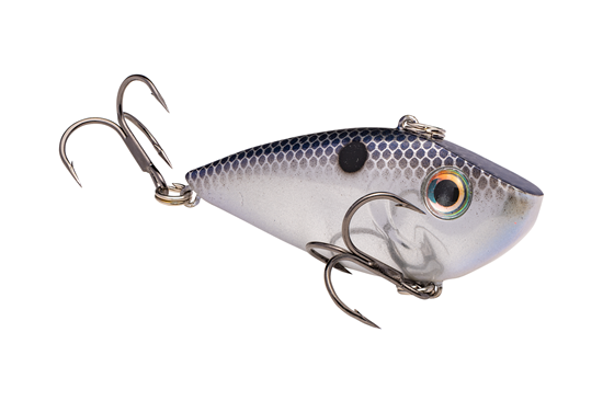 Strike King Red Eye Shad 2-Tap 1/2oz Smokey Chrome Blue