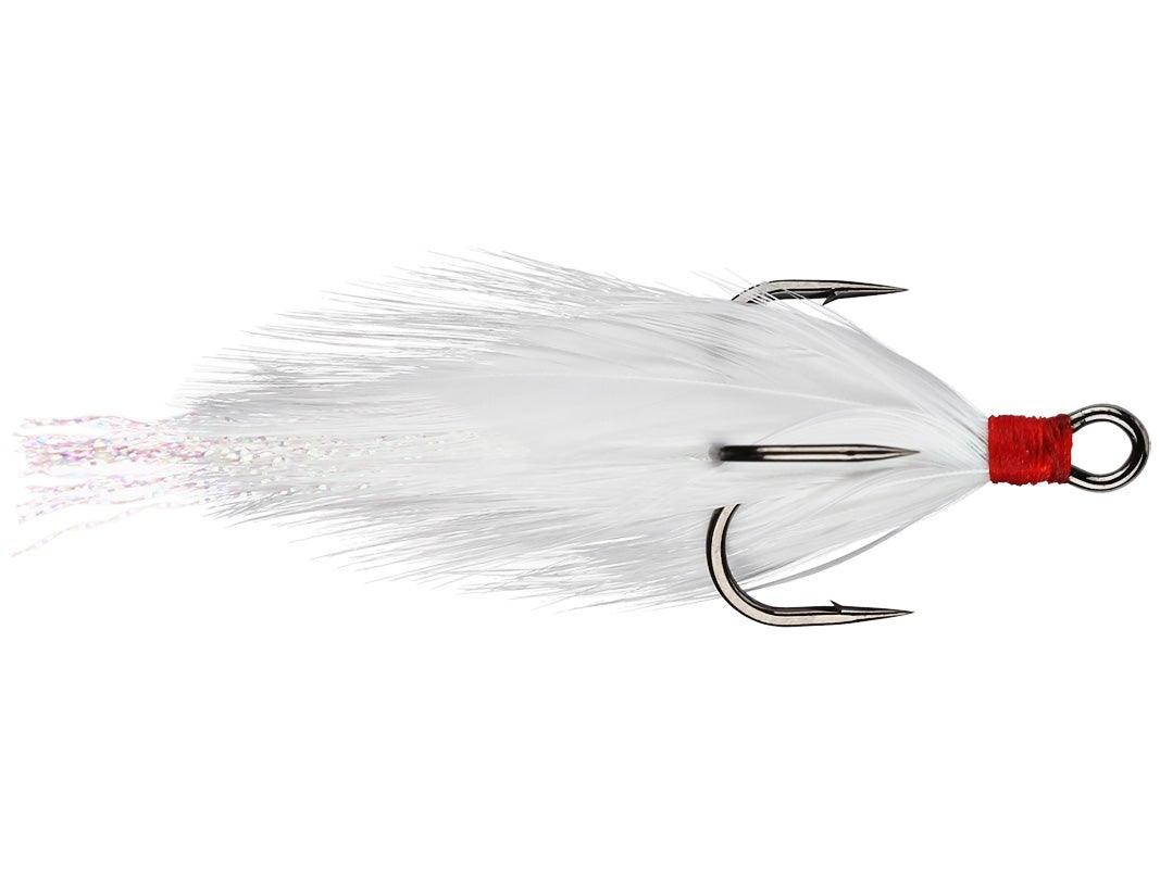 Gamakatsu Feathered Treble Hook White 2pk 6
