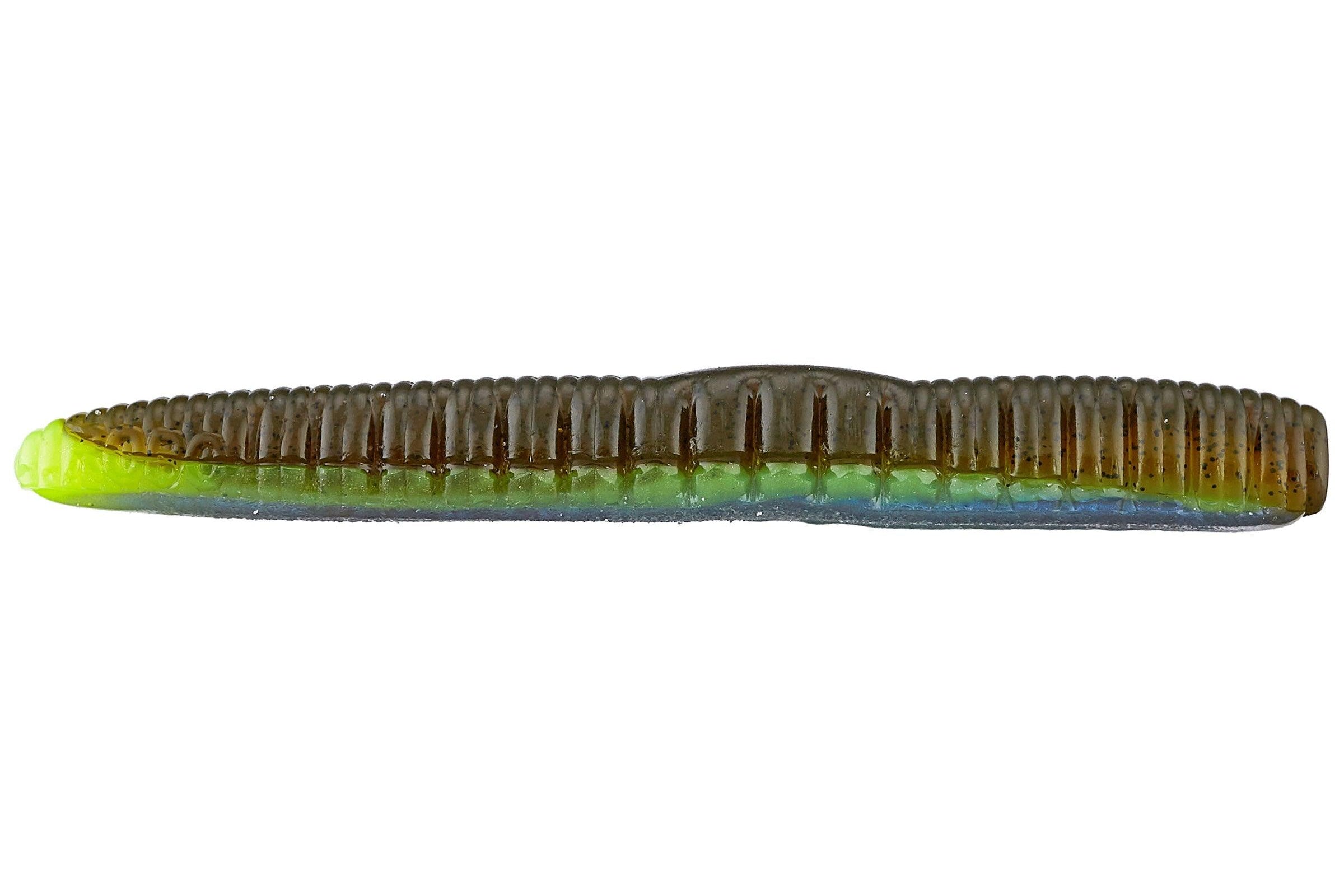 Roboworm Ned Worm 3" Green Pumpkin Perch