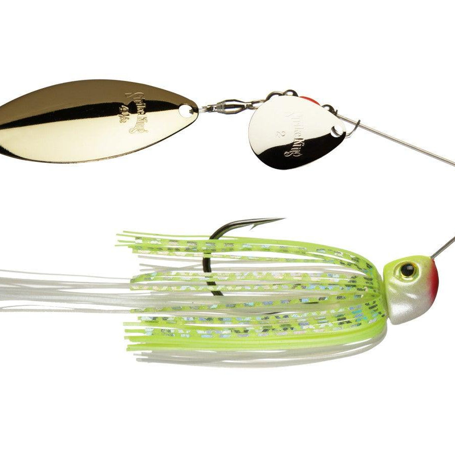 Strike King Hack Attack Heavy Cover Spinnerbait (D) Chart White 1 2 oz