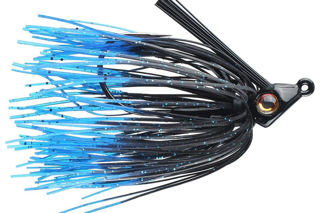Santone Rayburn Swim Jigs Black Blue Tip 16oz