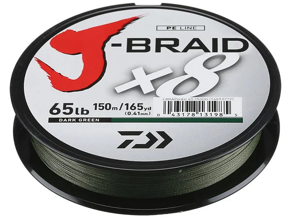 Daiwa Braided lines J-Braid Grand X8 Chartreuse - Braided lines