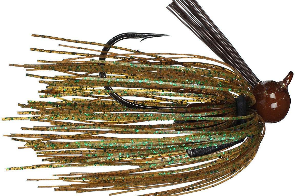 Santone Pro Series Football Jig Pumpkin Green Flake 1oz