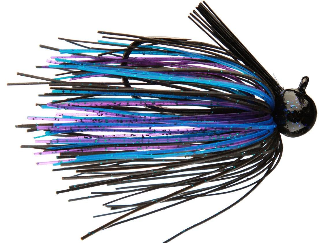 Santone Pro Series Football Jig Black Blue Purple 3 4oz
