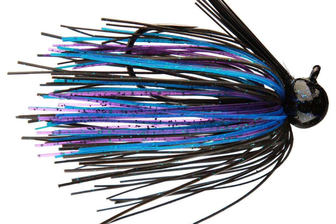 Santone Pro Series Football Jig Black Blue Purple 1oz