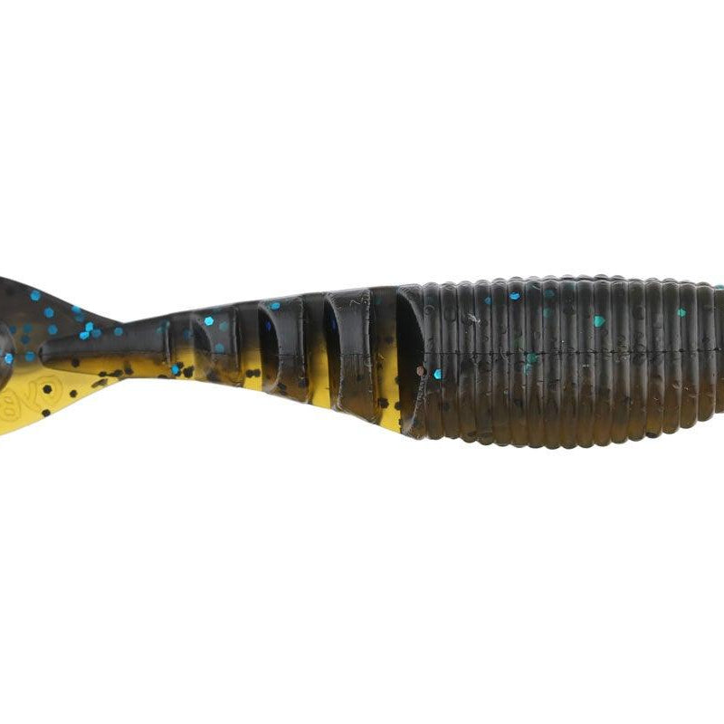 Yamamoto Zako Swimbait 991 - Blk W LG Blue Flk 297 Laminate