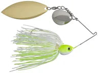 Santone Lures M-Series Colorado Willow Spinnerbait Chartreuse & White - Col Wil Slv Gld