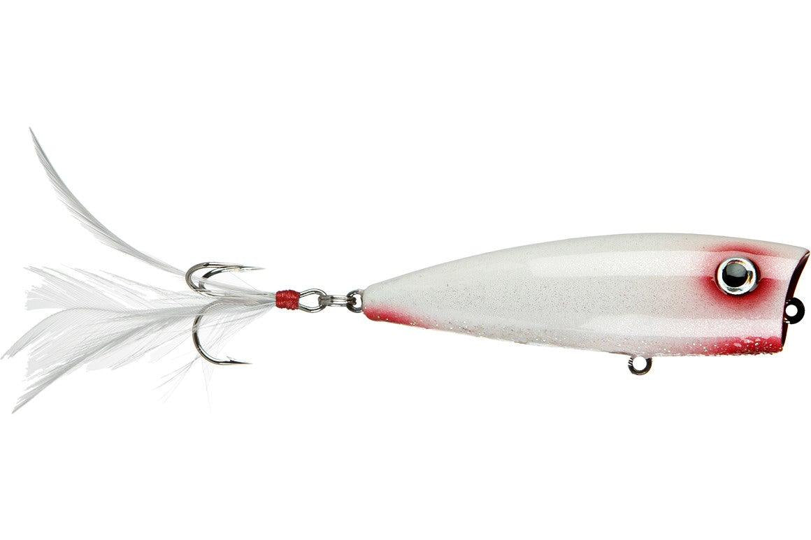 Yellow Magic 1/4 Poppers White Shad
