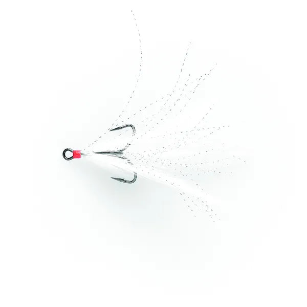 Mustad Feathered Treble White